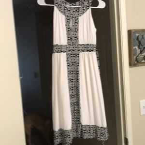 White and black NY&C dress